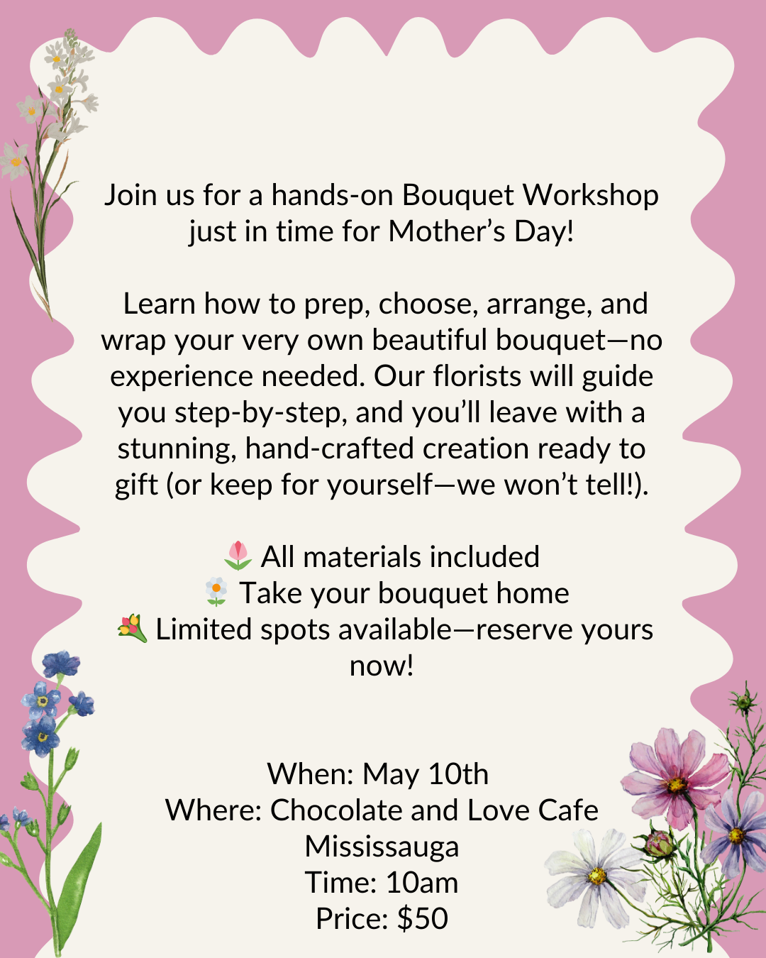 BOUQUET WORKSHOP